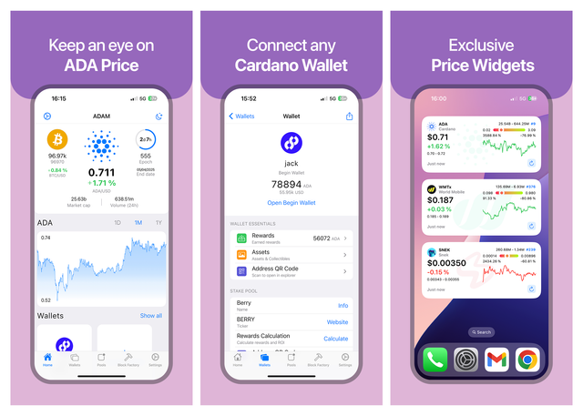 ADAM Cardano App